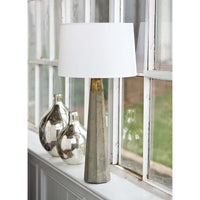 Bernadette Concrete Table Lamp - Lamp Detail | Bone & Brass