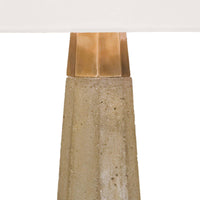 Bernadette Concrete Table Lamp - Lamp Base Detail | Bone & Brass