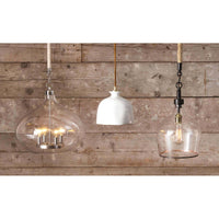 Bianca Ceramic Pendant - Pendant Close Up | Bone & Brass