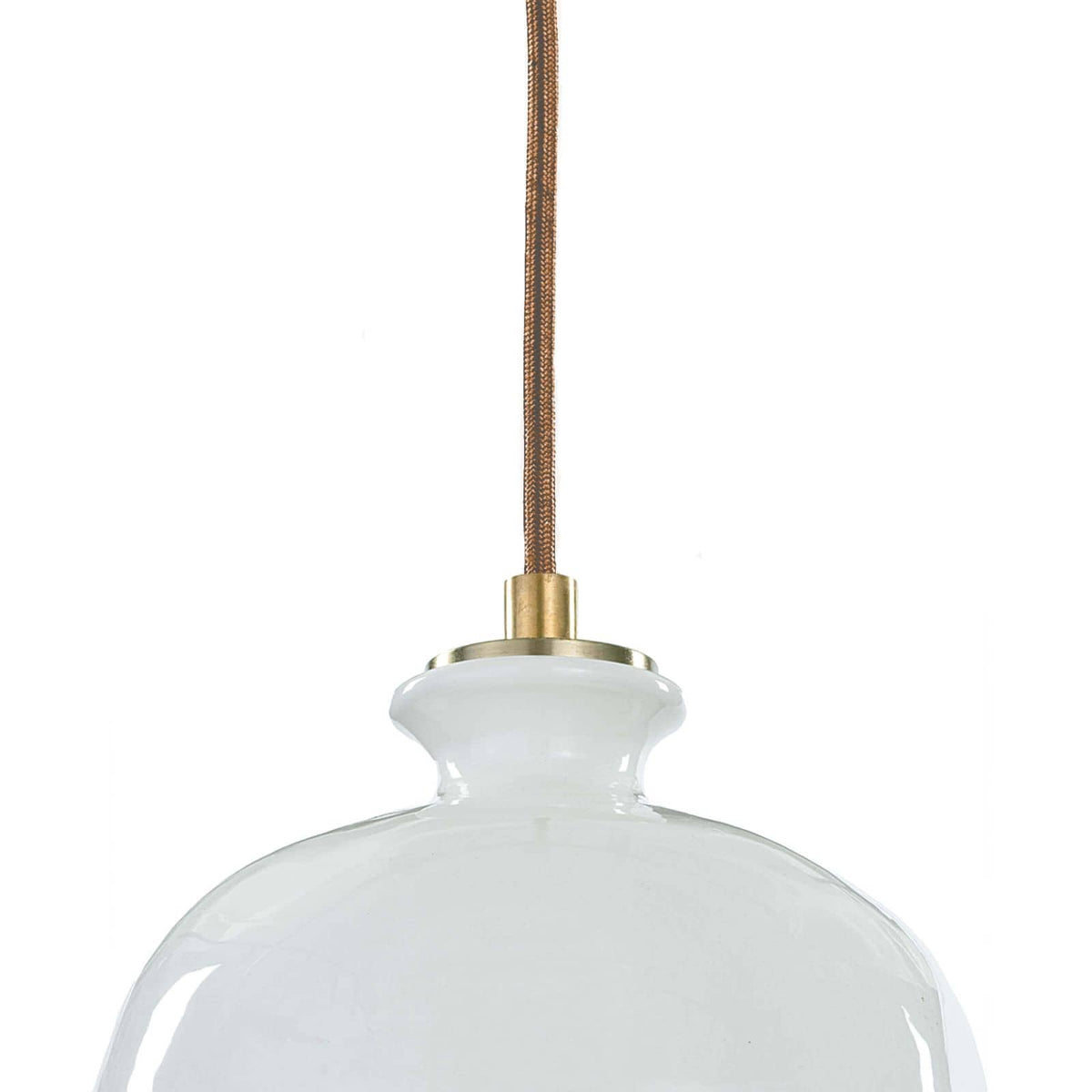 Bianca Ceramic Pendant - Pendant Detail | Bone & Brass