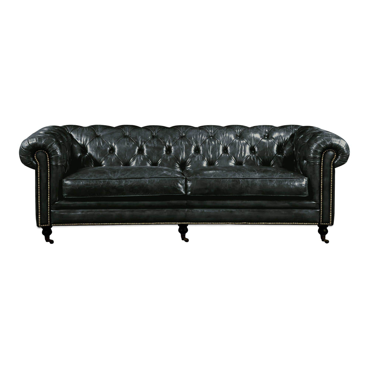 Birmingham Sofa Black - Sofa Side View | Bone & Brass