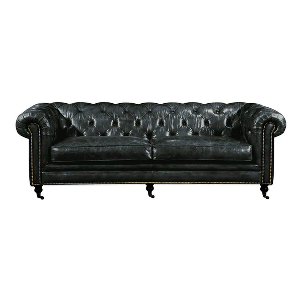 Birmingham Sofa Black - Sofa Side View | Bone & Brass