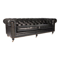 Birmingham Sofa Black | Bone & Brass