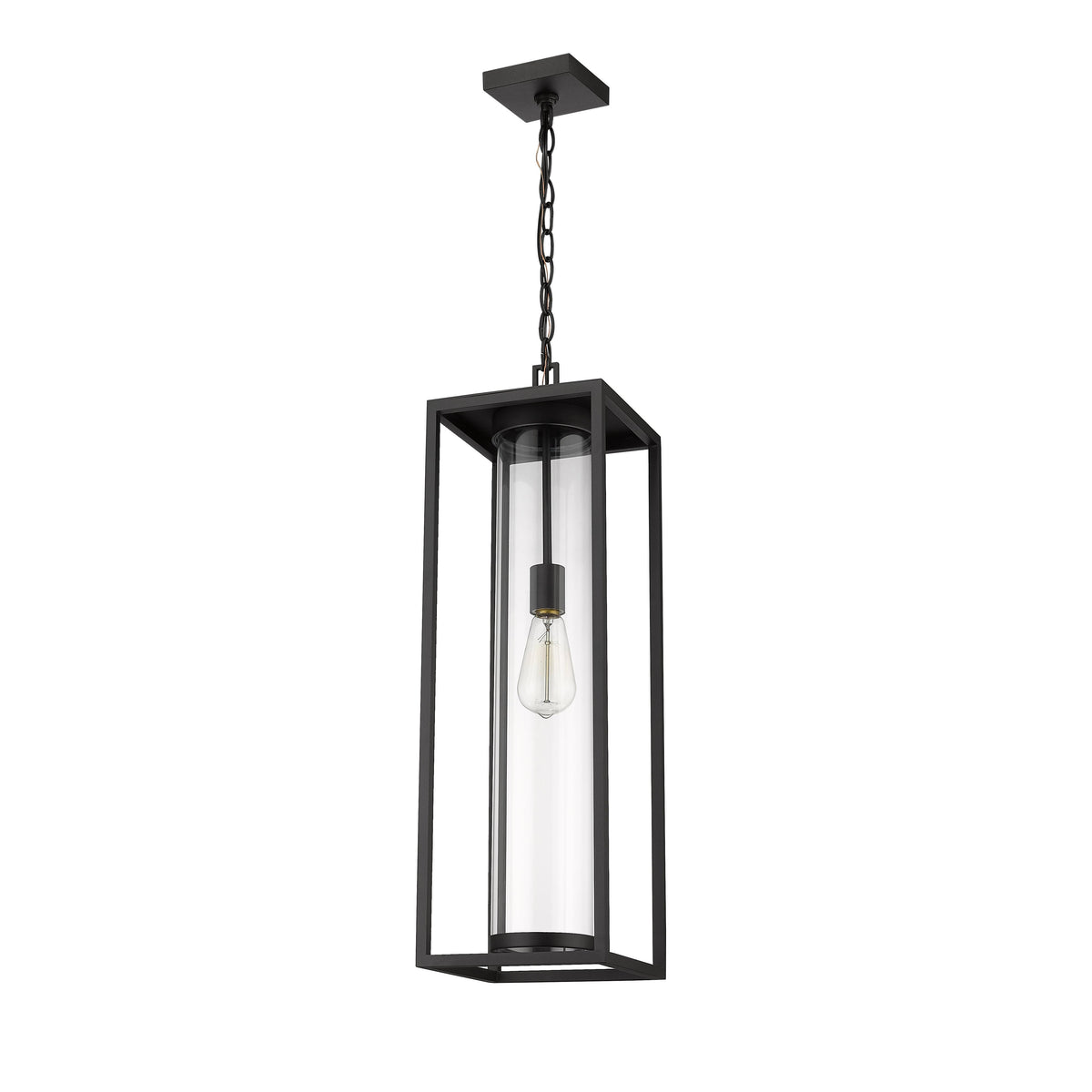 Black Dunbroch Open Frame Outdoor Pendant
