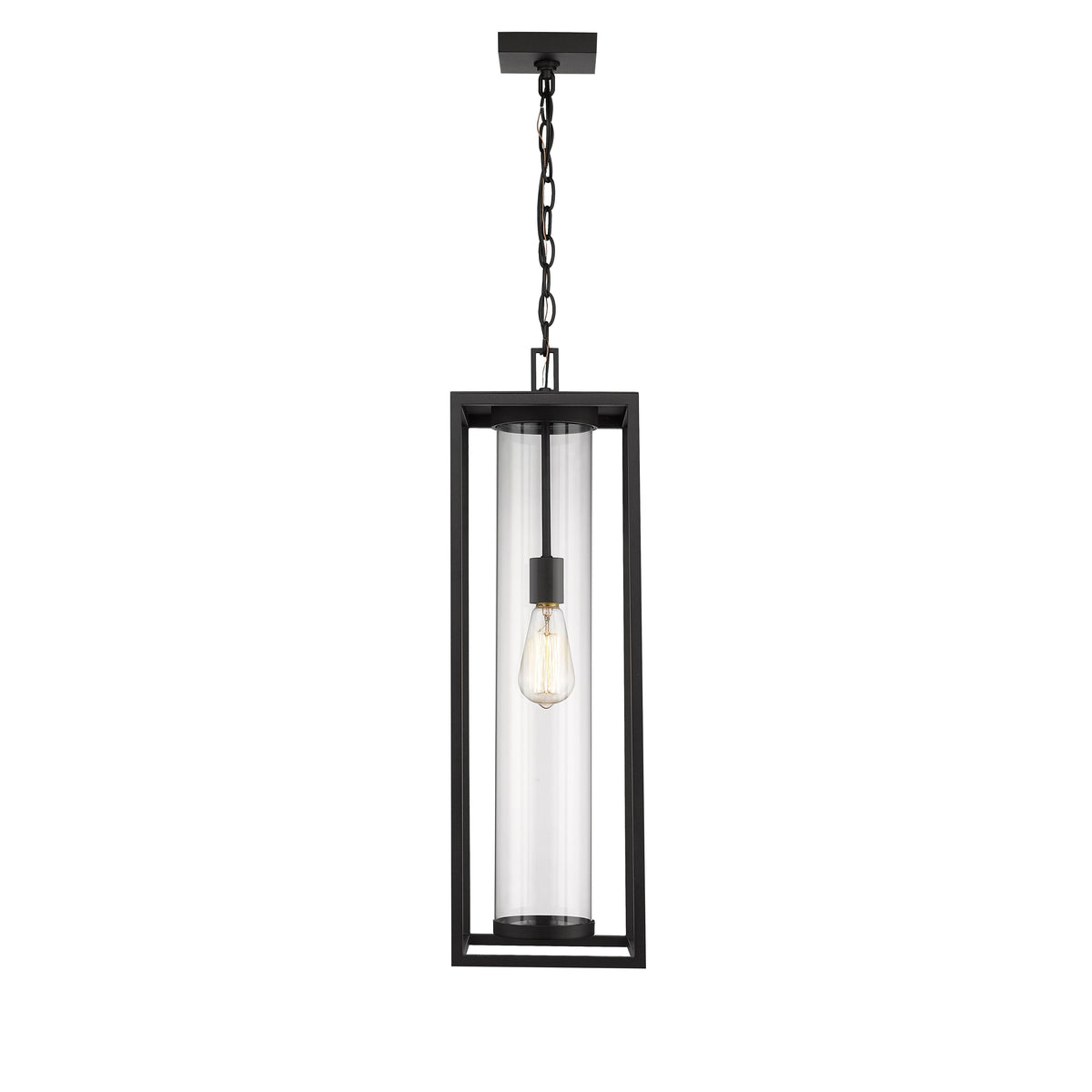 Black Dunbroch Open Frame Outdoor Pendant