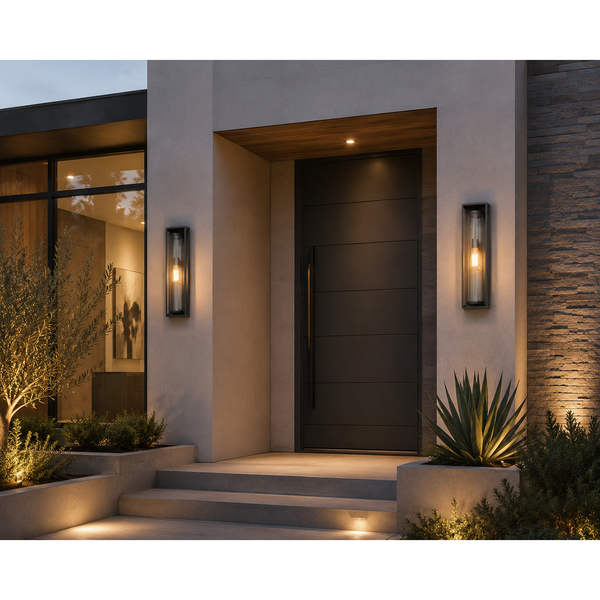 Black Dunbroch Open Frame Wall Sconce
