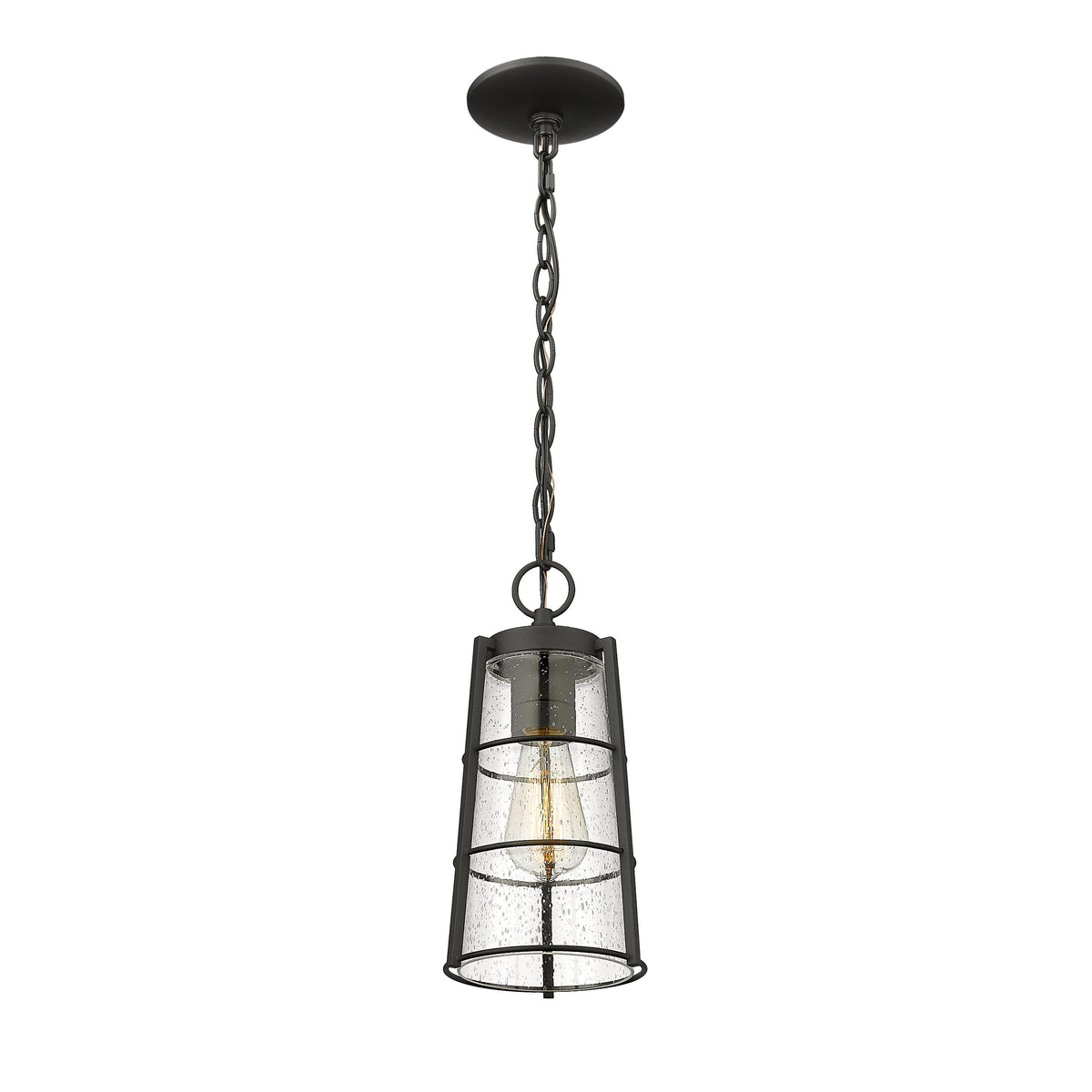 Black Helix Medium Outdoor Pendant