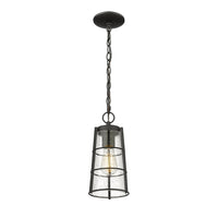 Black Helix Medium Outdoor Pendant