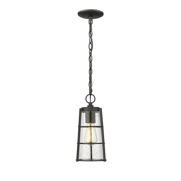 Black Helix Medium Outdoor Pendant