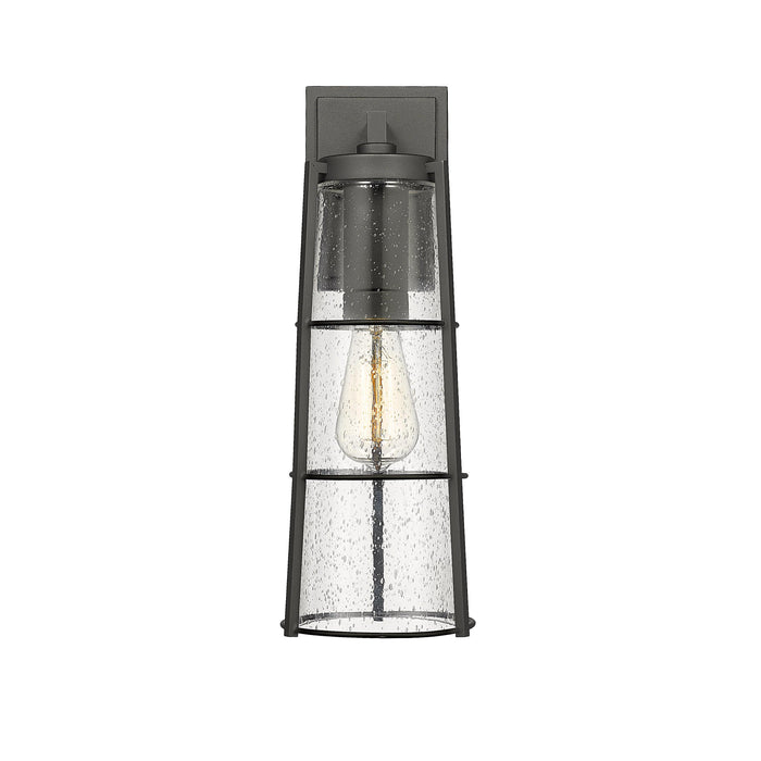 Black Helix Seedy Glass Wall Sconce