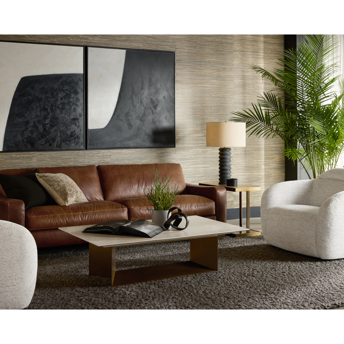 Black & White Double Cross Diptych Wall Art Set of 2