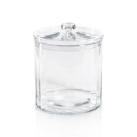 Blendon Optic Glass Large Lidded Jar - Side View | Bone & Brass