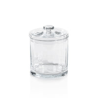 Blendon Optic Glass Small Lidded Jar | Bone & Brass