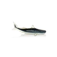Blue Shark Decorative Glass Figurine | Bone & Brass