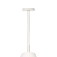 Bluff Outdoor Pendant White - Pendant Installed | Bone & Brass