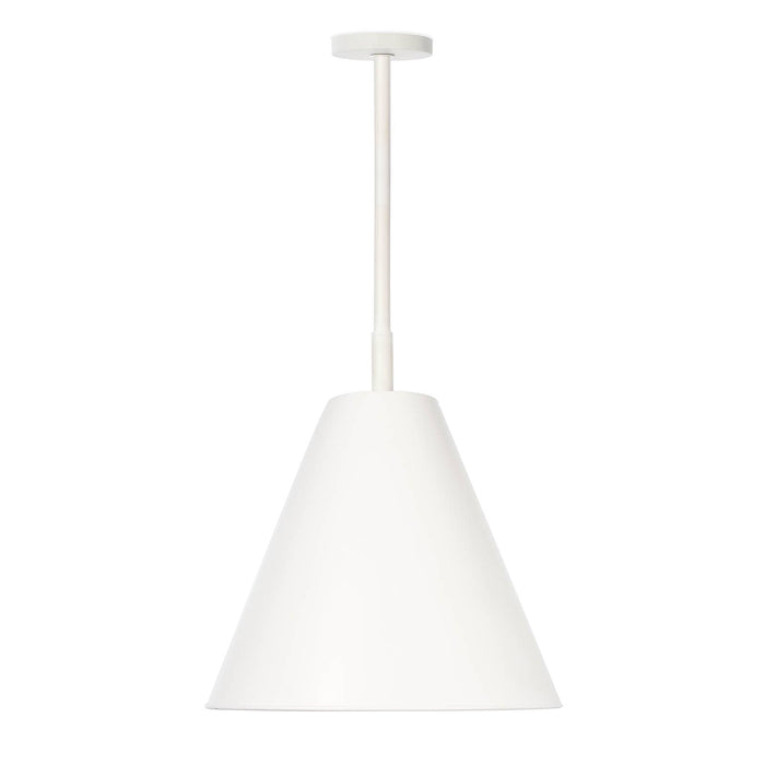 Bluff Outdoor Pendant White | Bone & Brass