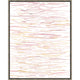 Blush Dabbles III Giclee Painting with warm blush and gold leaf abstract horizontal strokes, framed.