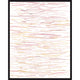 Blush Dabbles III giclee painting with warm pink and gold leaf horizontal brushstrokes, framed in black.