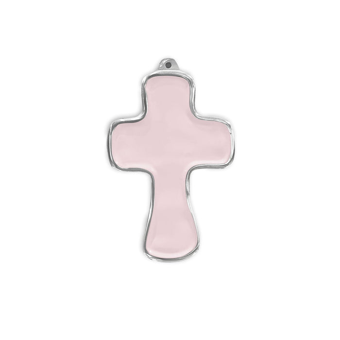 Blush Pink Athens Cross Ornament | Bone & Brass