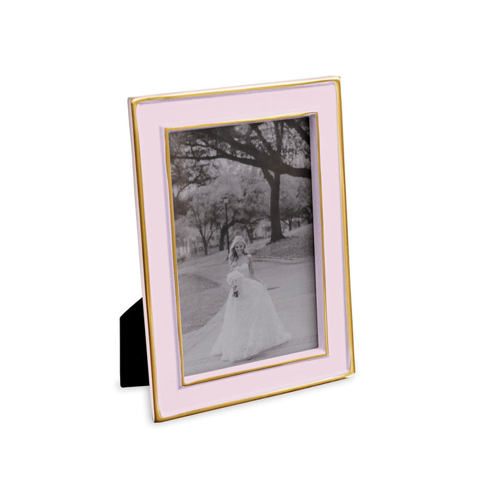 Blush Pink & White Jason 4 x 6 Picture Frame | Bone & Brass