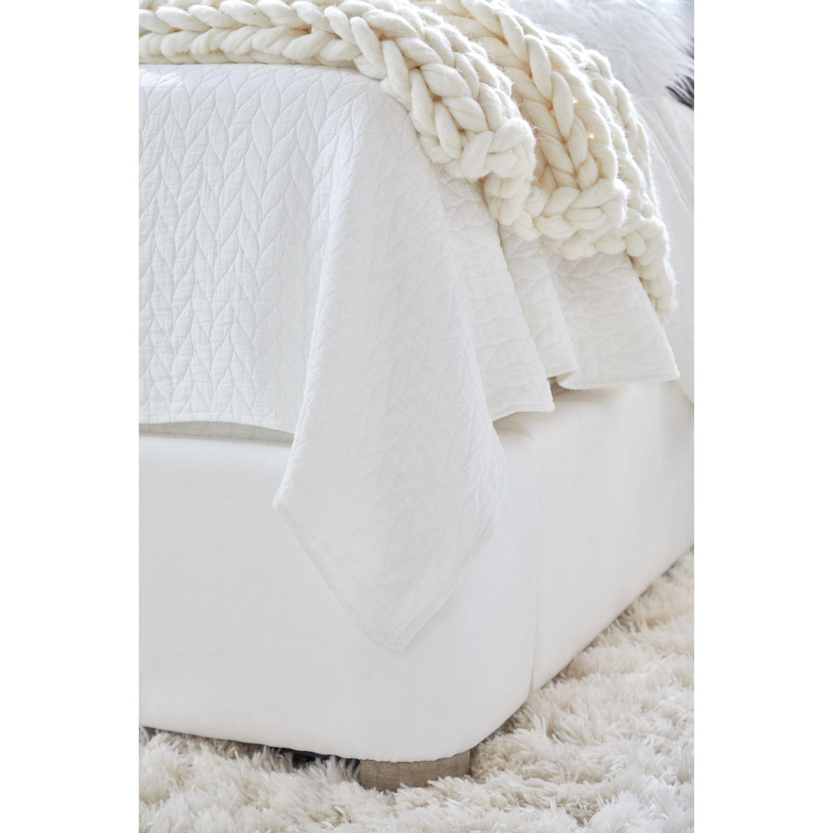 Bobbi Pearl Upholstered Bed - Bed View | Bone & Brass