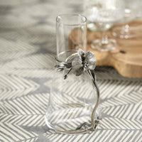 Bogar Orchid Pewter & Glass Pitcher - Pitcher Detail | Bone & Brass