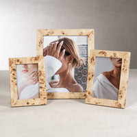 Bogor Burlwood Veneer Photo Frame - Frame Detail | Bone & Brass