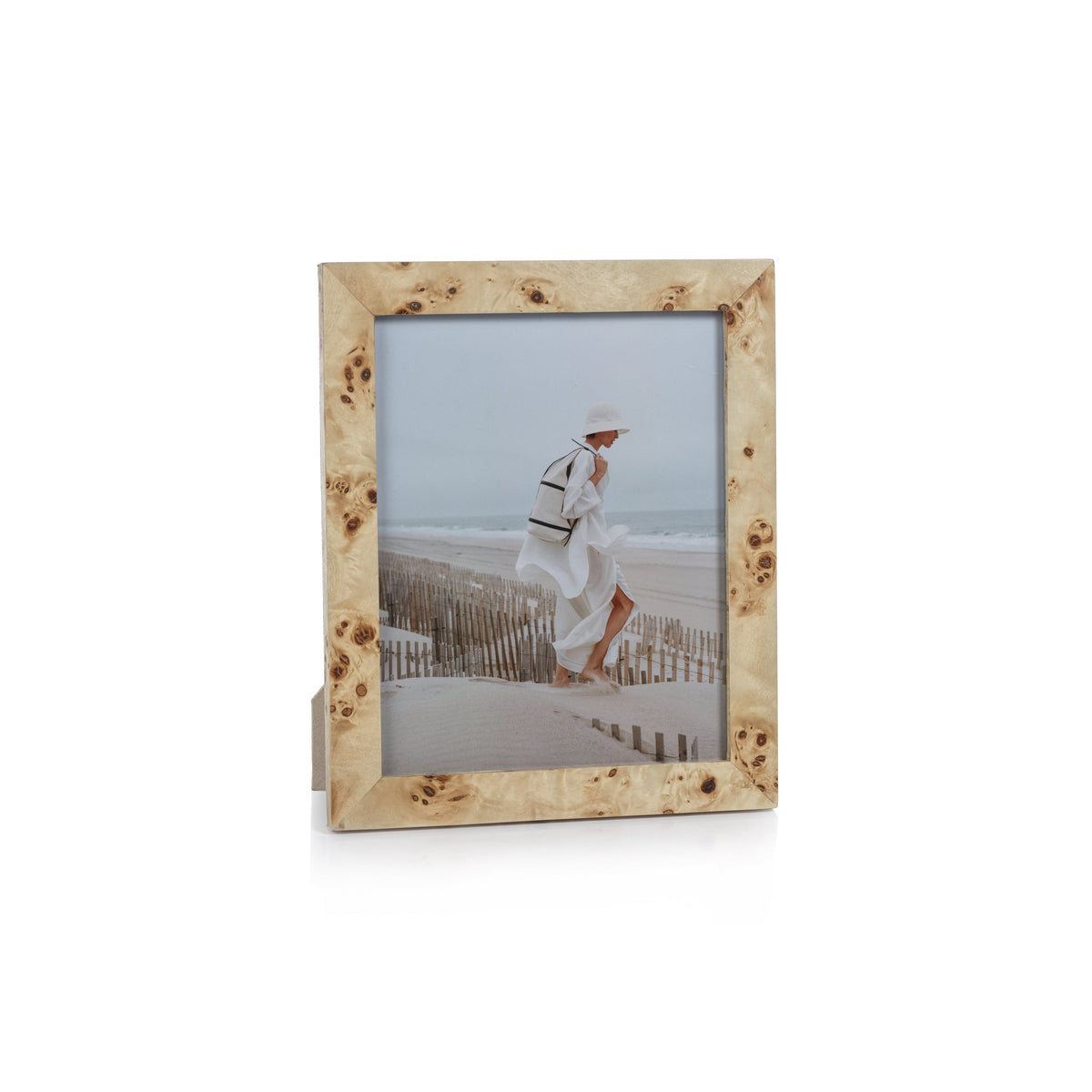 Bogor Burlwood Veneer Photo Frame | Bone & Brass