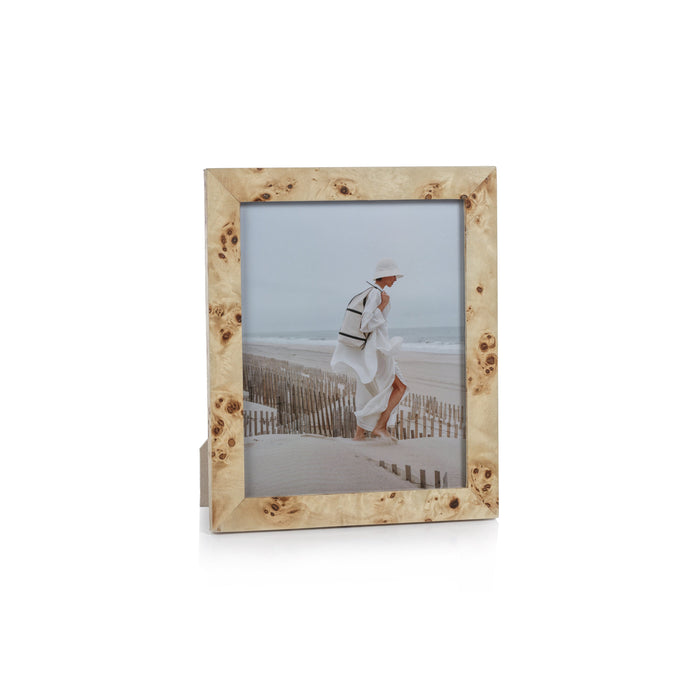 Bogor Burlwood Veneer Photo Frame | Bone & Brass