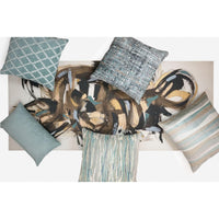 Boucle Seascape Throw Pillow - Pillow Detail | Bone & Brass
