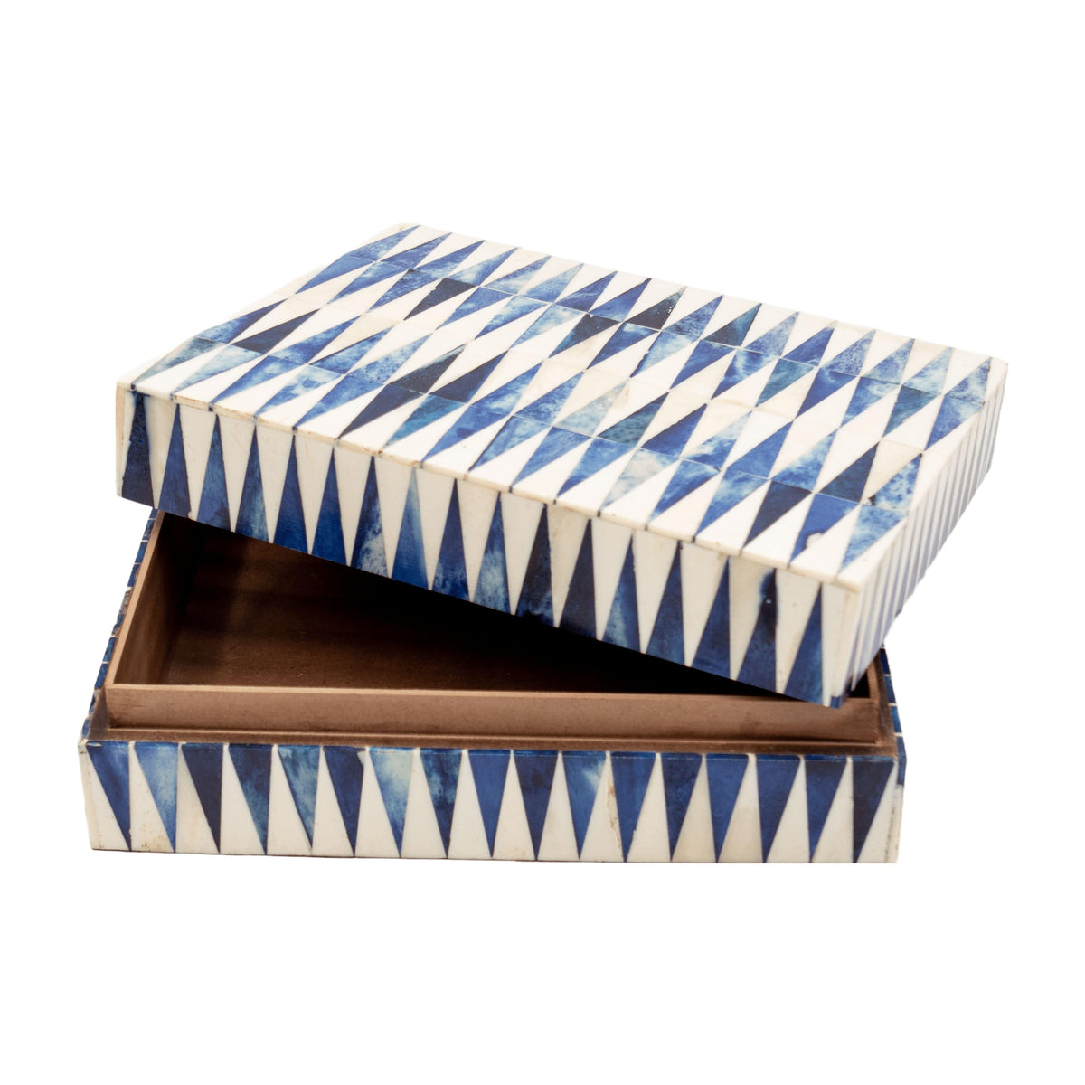 Diamond Blue Decorative Bone Box