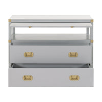 Benji Dove Gray Nightstand
