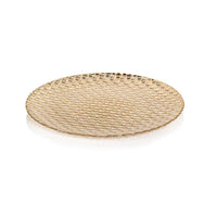 Braided Gold Glass 8.25" Plates, Set 6 | Bone & Brass