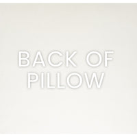 Back of the Brix Bella Blush Throw Pillow, showing its seamless zippered cover and polyester material.