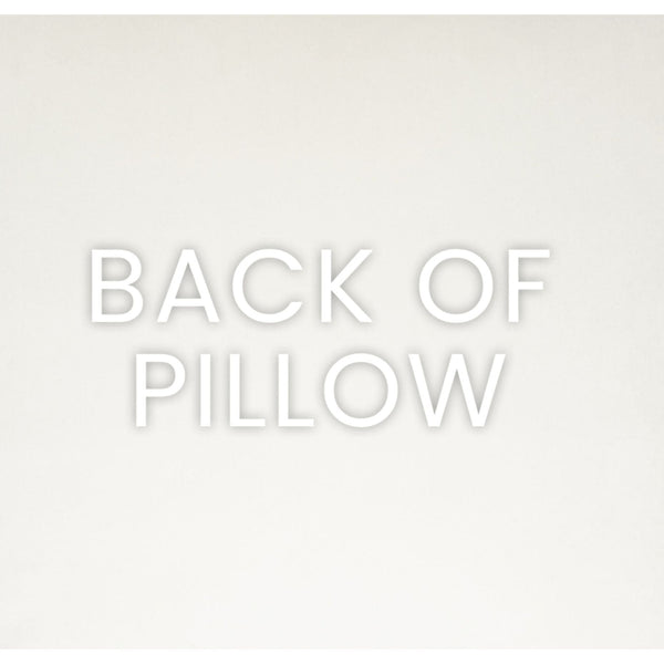 Back of a Brix Sapphire Throw Pillow, showing the solid polyester fabric.