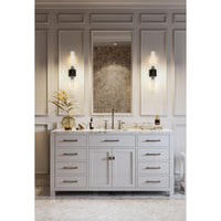Bronze Fluted Glass Wall Sconce