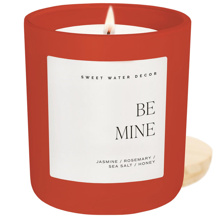 Be Mine Soy Candle - Red Matte Jar - 15 oz