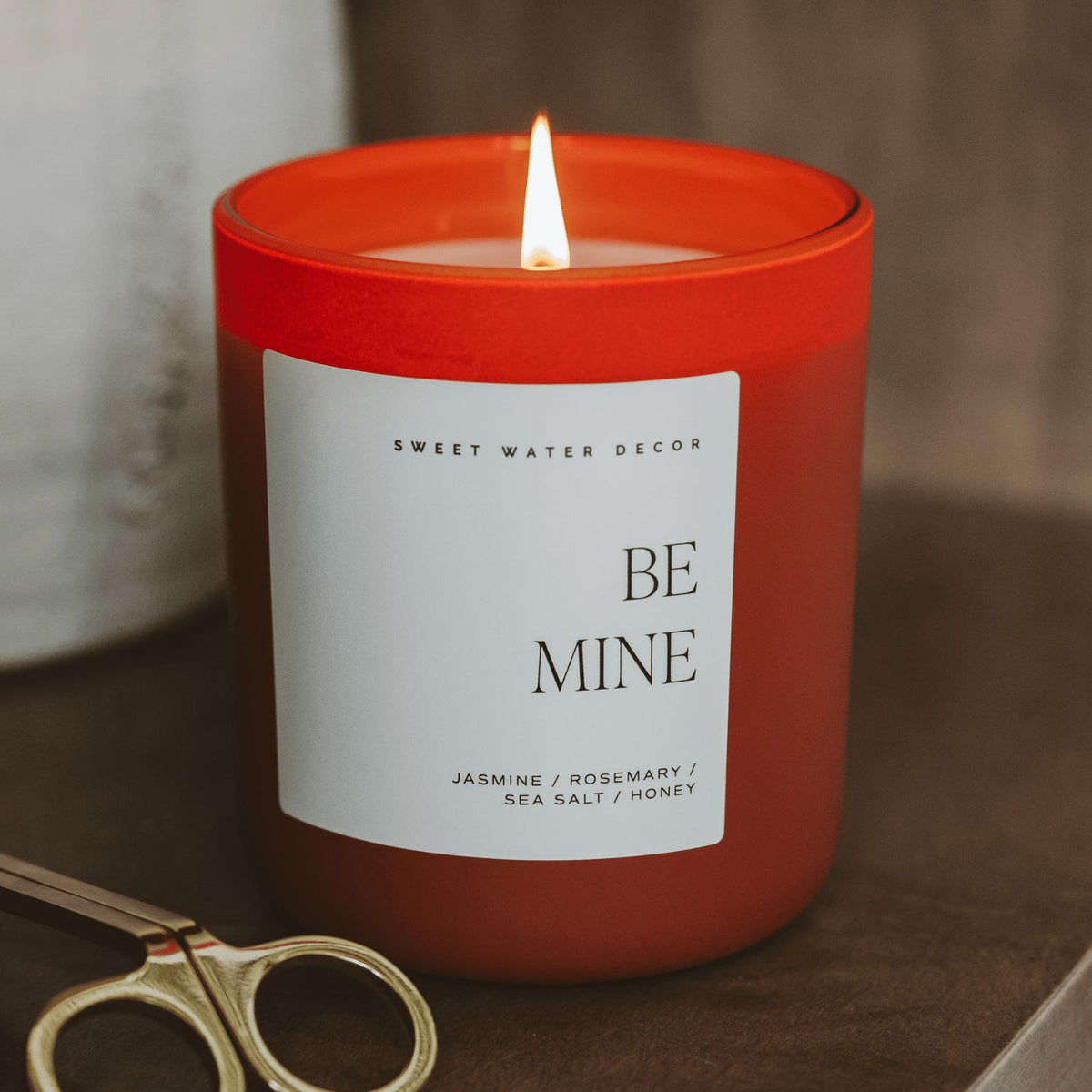 Be Mine Soy Candle - Red Matte Jar - 15 oz