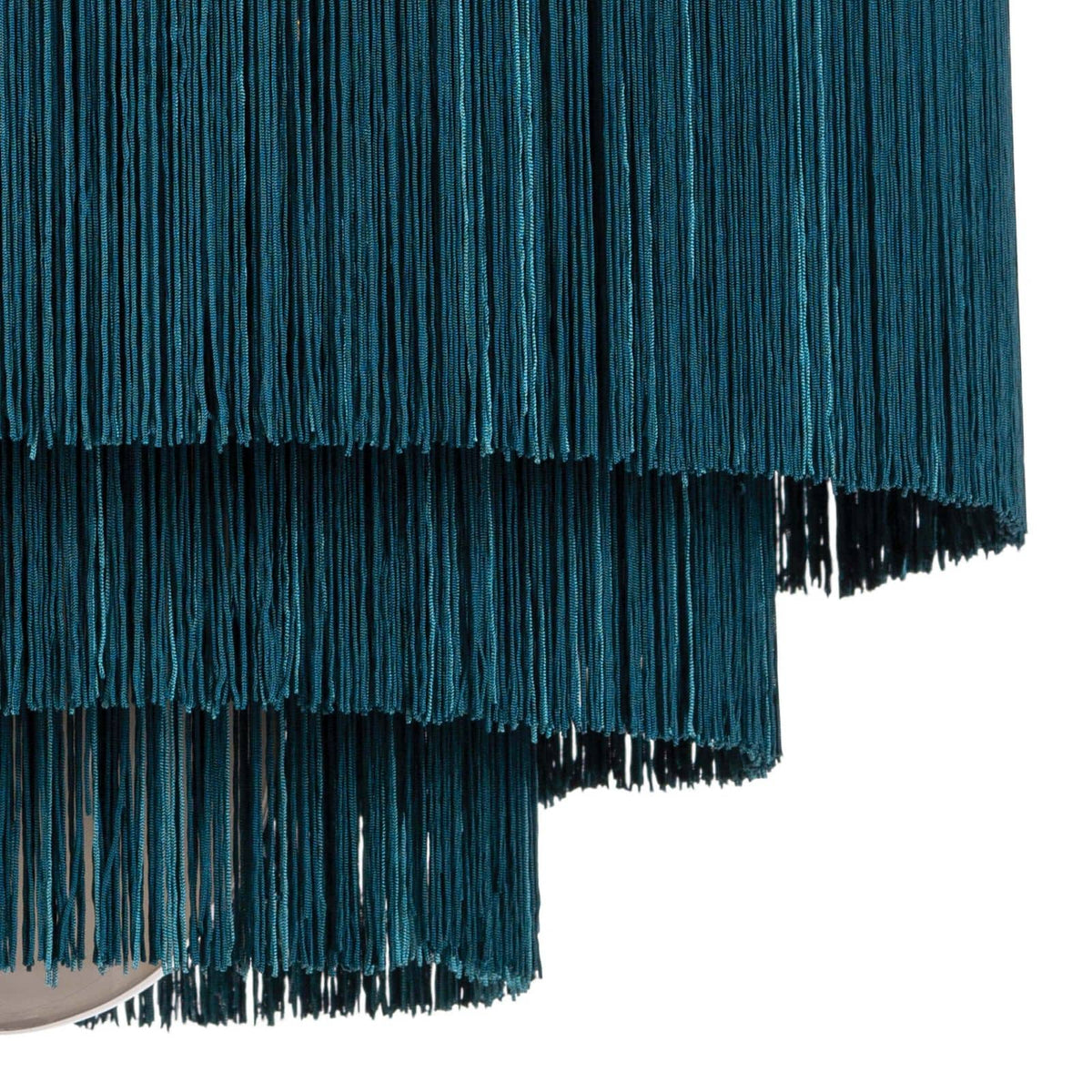 Cabaret Fringe Chandelier Peacock - Chandelier View | Bone & Brass