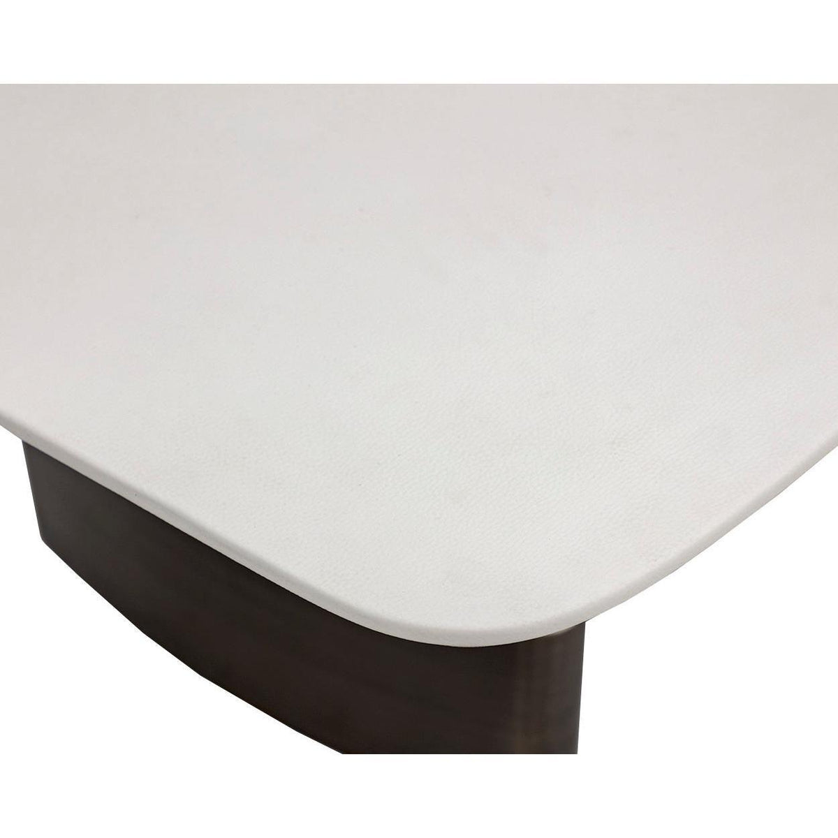 Calida Cream & Brushed Gold Dining Table - Table Top View | Bone & Brass