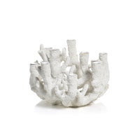 Callie Coral Polyresin Candle Holder | Bone & Brass
