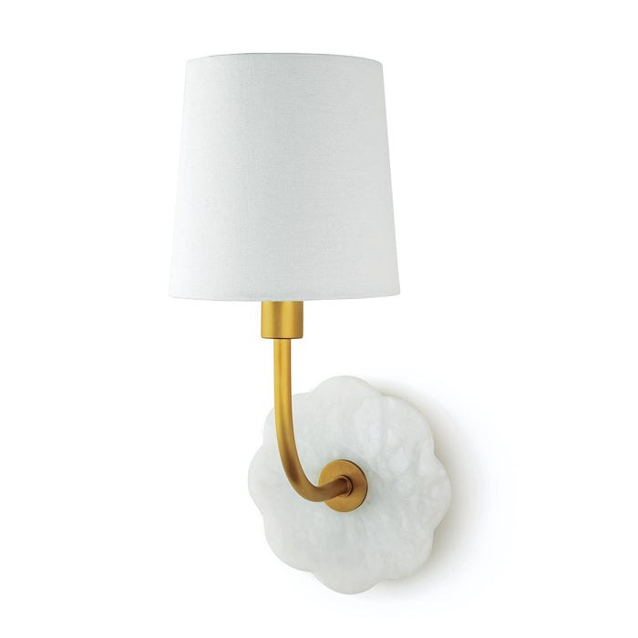 Camilla Bent Arm Sconce | Bone & Brass