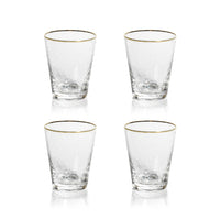 Campolli Tapered Double Old Fashioned Glasses, Set of 4 - Glass Side View | Bone & Brass