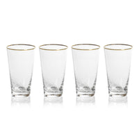 Campolli Tapered Highball Glasses, Set of 4 - Glass Side View | Bone & Brass