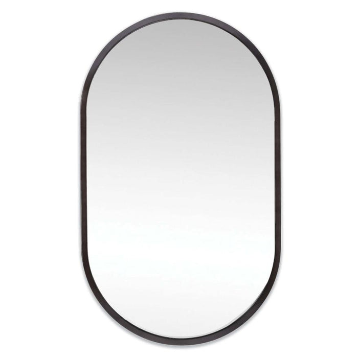 Canal Black Steel Mirror | Bone & Brass