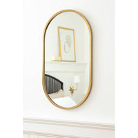 Canal Natural Brass Mirror - Mirror Detail | Bone & Brass