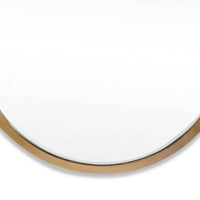 Canal Natural Brass Mirror - Mirror View | Bone & Brass