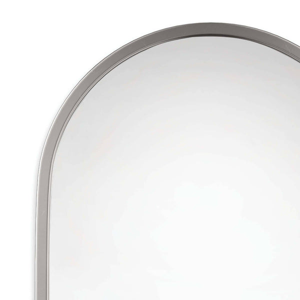 Canal Polished Nickel Mirror - Mirror Detail | Bone & Brass