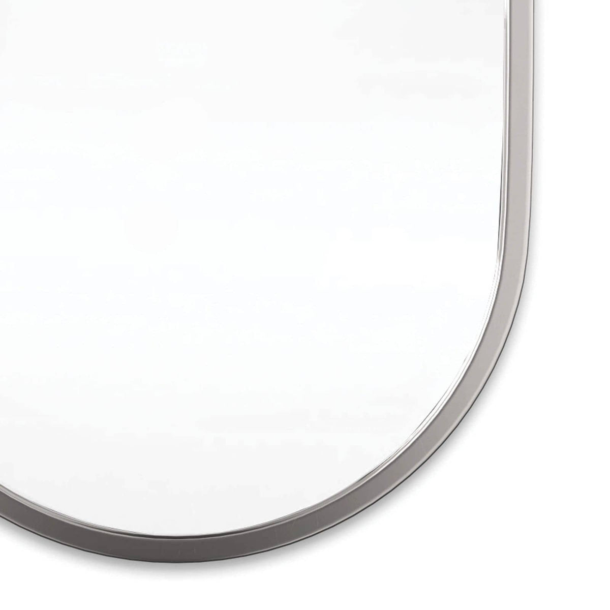 Canal Polished Nickel Mirror - Mirror Frame Detail | Bone & Brass