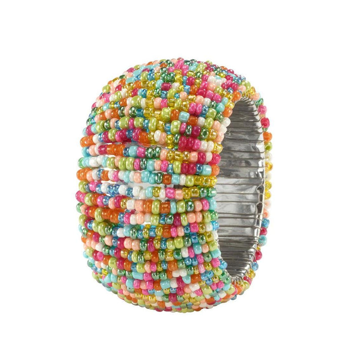 Candy Sprinkles Beaded Colorful Napkin Ring | Bone & Brass